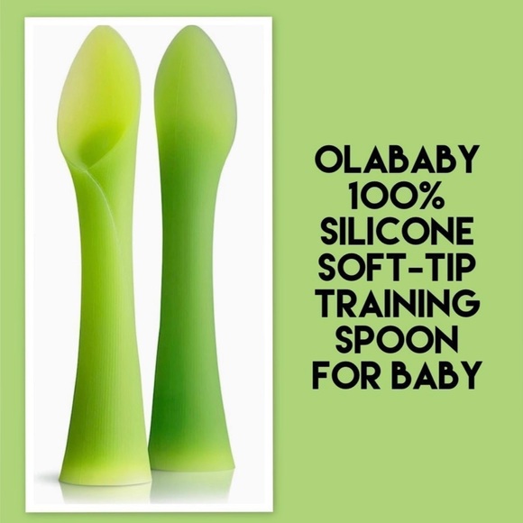 Olababy 100% Silicone Soft-Tip Training Spoon for Baby Bundle - Picture 3 of 4